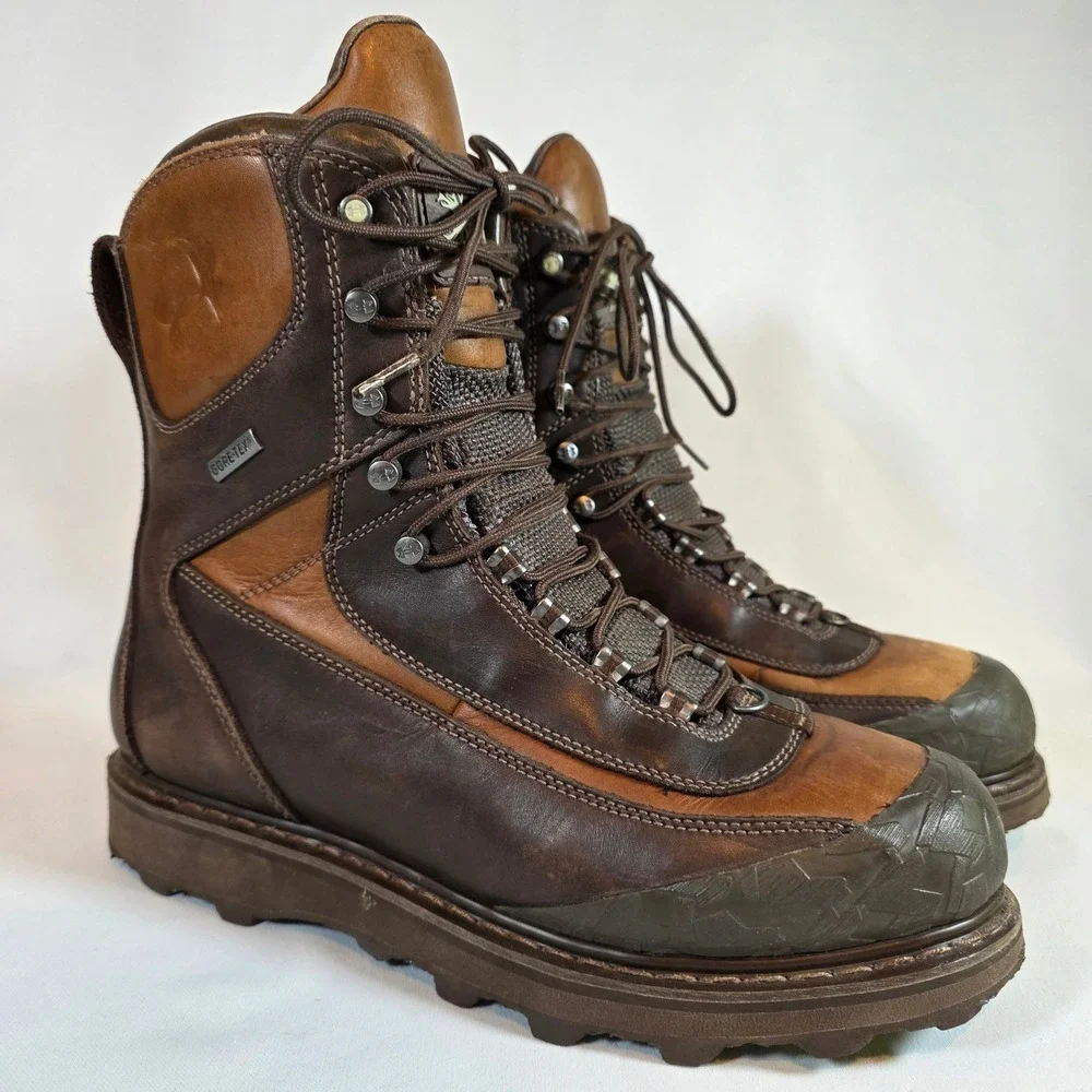 Under Armour Caliber Hunting Boots Mens 11 GORE-TEX Waterproof Brown Leather